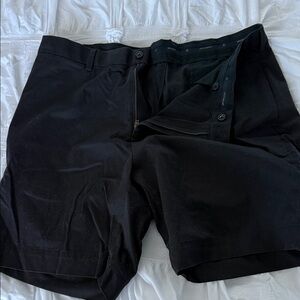 Brooks Brothers Black Flat-Front Men's Shorts